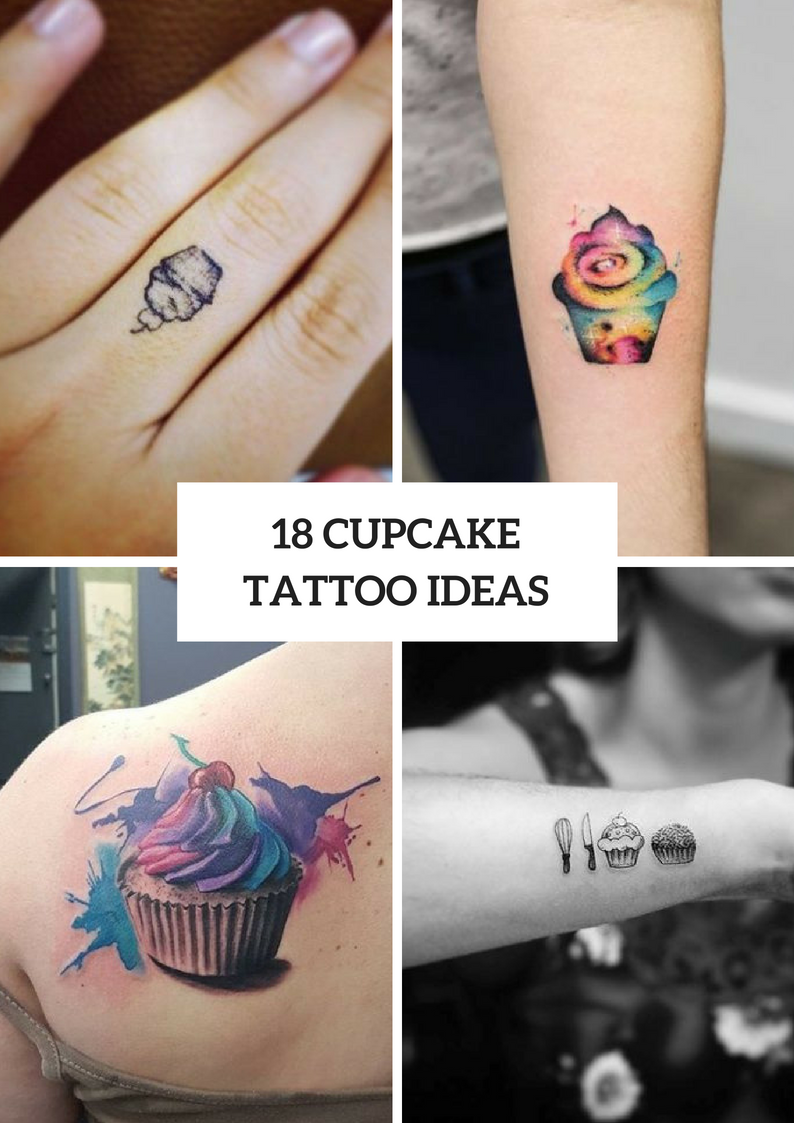 Cupcake Tattoo Ideas For Women