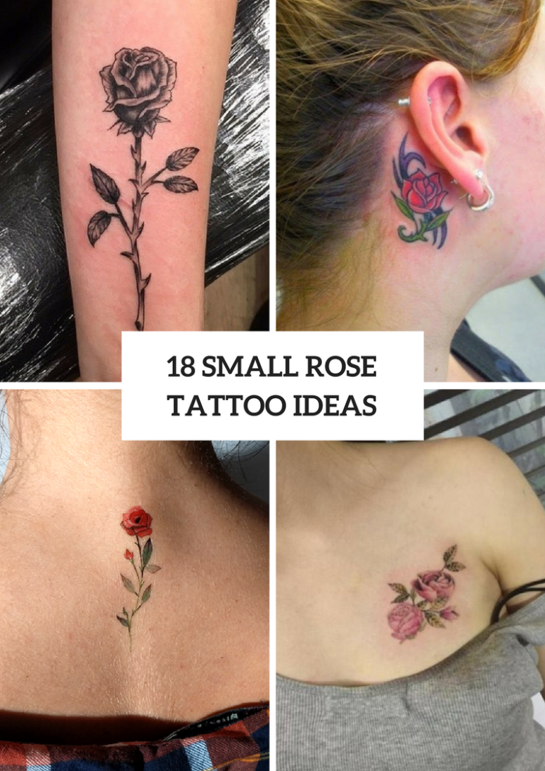 18 Romantic Small Rose Tattoo Ideas For Ladies
