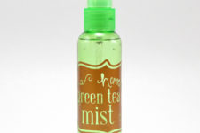 DIY green tea and aloe vera cooling facial mist