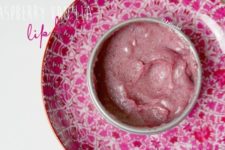 DIY raspberry and vanilla lip balm