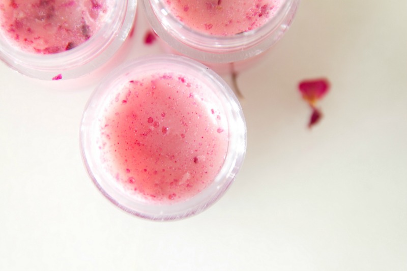 DIY sweet honey raspberry lip balm