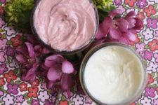 DIY lavender rose foot cream