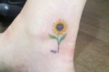 Cute tattoo on the ankle