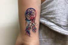 Dreamcatcher tattoo on the arm