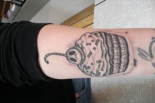 Scary tattoo idea on the arm