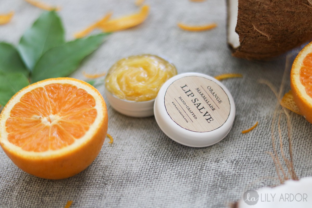 DIY orange marmalade lip balm (via www.lilyardor.com)
