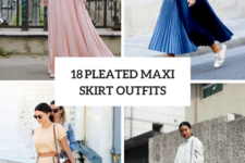 18 Gorgeous Outfits With Pleated Maxi Skirts