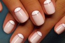 04 a stylish reverse French manicure with a separating line