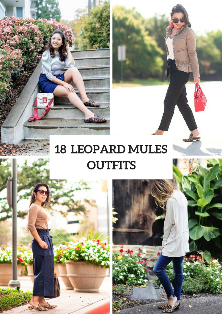 18 Awesome Outfits With Leopard Mules