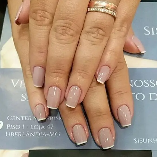 French square nails are classics suitable for any case, you may additionally decorate them as you want or keep them like that