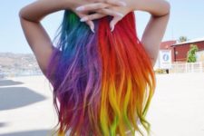 03 feel a unicorn with bright rainbow hair like this one