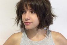 07 a choppy short bob wiht bangs is a great modenr option, spruce it up with messy waves