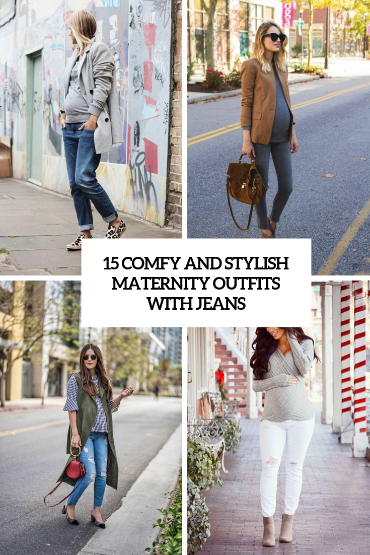 15 Comfy And Stylish Maternity Outfits With Jeans