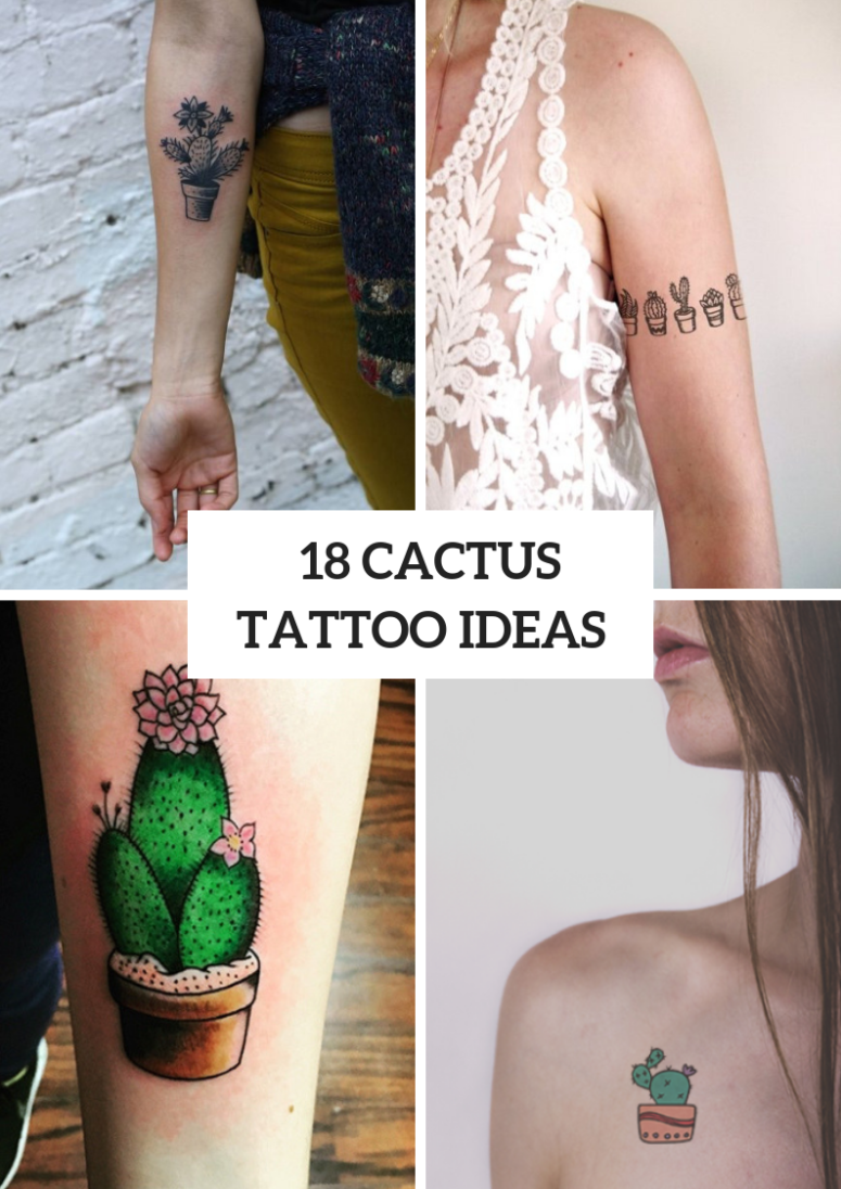 18 Awesome Cactus Tattoo Ideas For Women - Styleoholic