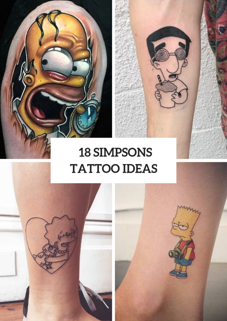18 Cool Simpsons Tattoo Ideas
