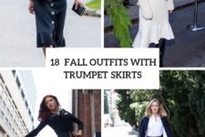 18 Fall Outfits With Trumpet Skirts