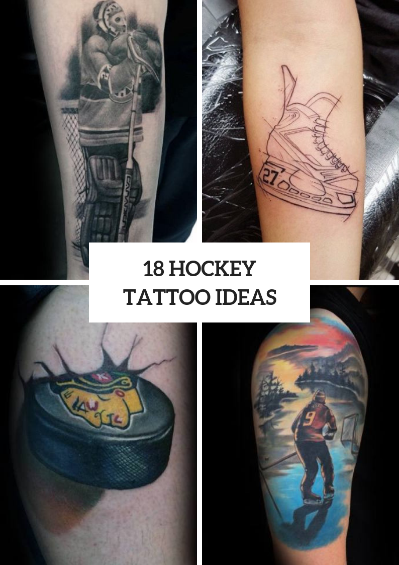 Hockey Tattoo Ideas For Real Men
