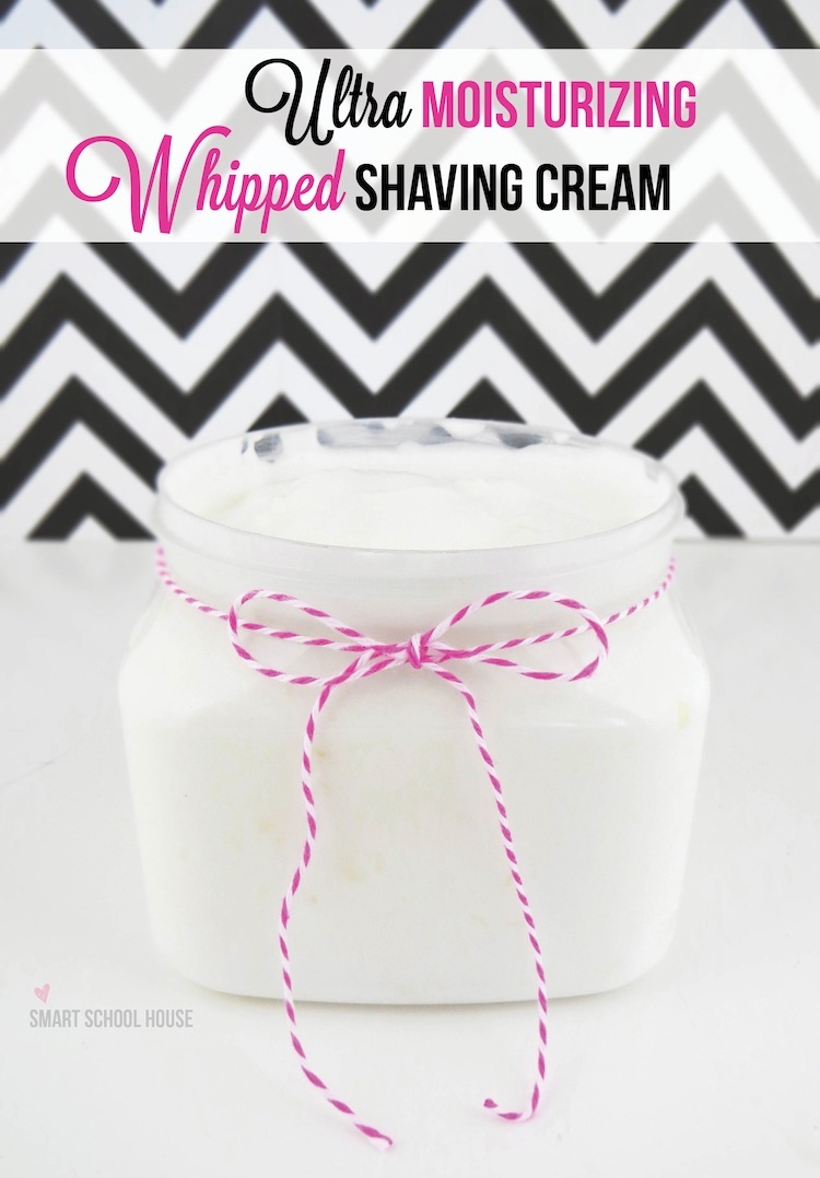 DIY easy and fast shaving cream with only 3 ingredients (via www.smartschoolhouse.com)