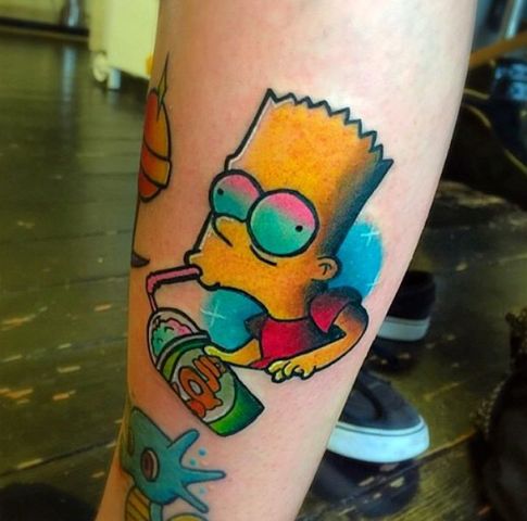 18 Cool Simpsons Tattoo Ideas - Styleoholic