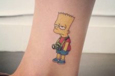Bart Simpson with a camera tattoo idea