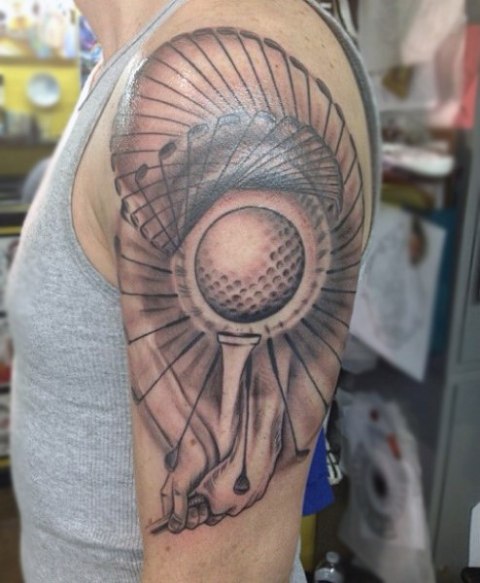 Black half sleeve tattoo