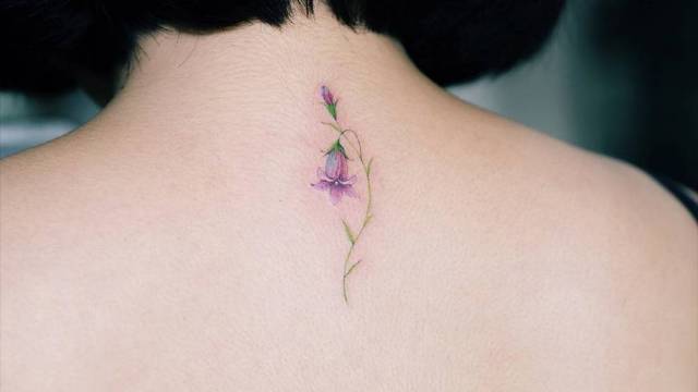Cute tattoo idea on the neck