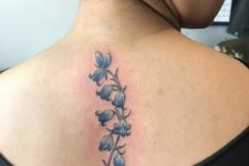 Floral tattoo on the back