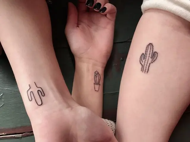 Discover 98+ about cactus outline tattoo unmissable .vn