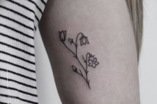 Minimalistic tattoo design on the arm