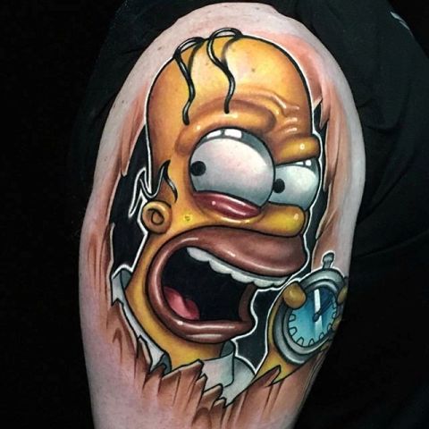 Queenslands man runs Simpsons Instagram page for people with tattoos of  characters  Daily Mail Online