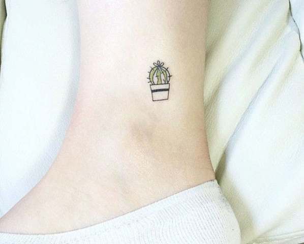 Small tattoo on the ankle