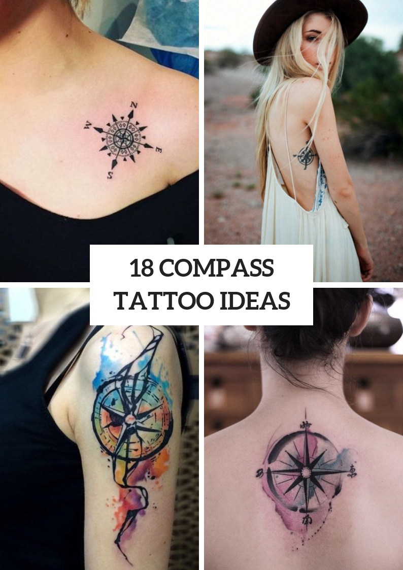 Compass Tattoo Ideas For Women