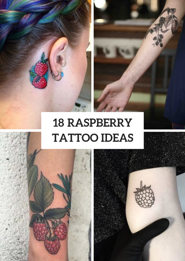 Lovely Raspberry Tattoo Ideas For Women