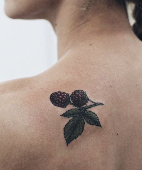 Elegant tattoo design on the back
