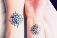 Matching tattoos on the wrists