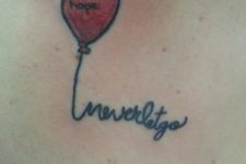 Never let go tattoo idea