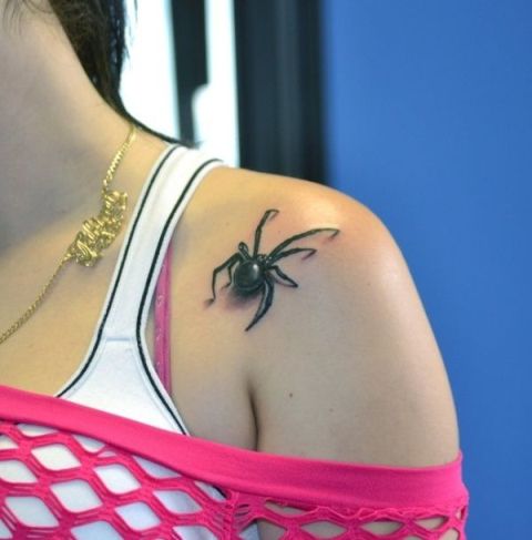 Small tattoo on the shoulder