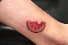 Tiny tattoo on the ankle