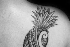 Tribal tattoo on the shoulder
