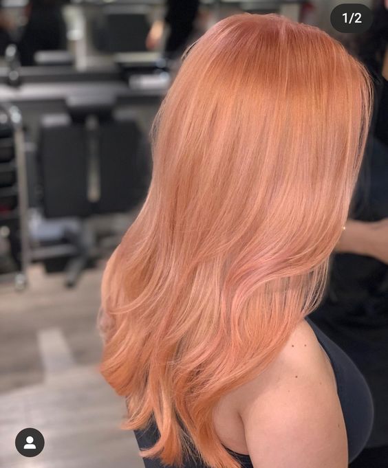 a beautiful and quite bold shade of strawberry blonde reminds of copper shades, and it will be great for the fall