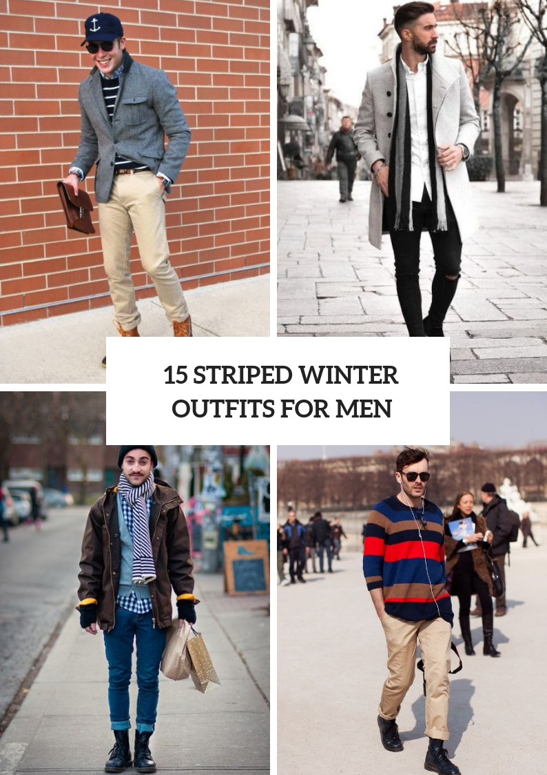 Awesome Striped Winter Outfits For Men