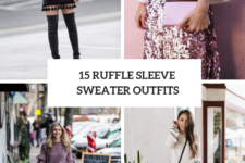 15 Cool Outfits With Ruffle Sleeve Sweaters For Winter Days