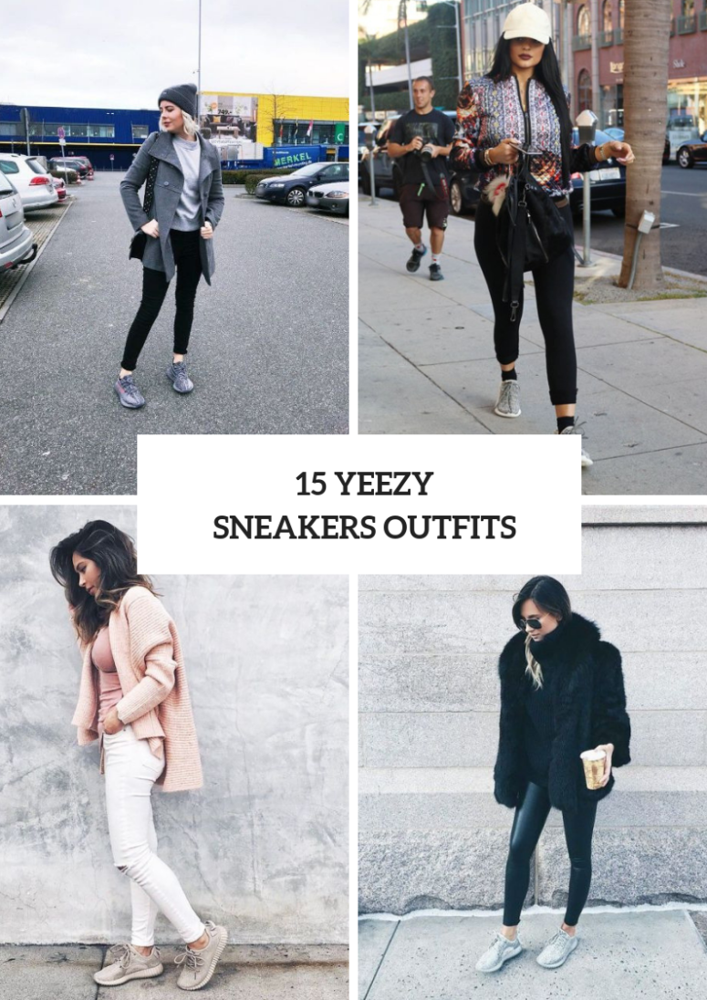 Stylish Women Outfits With Yeezy Sneakers