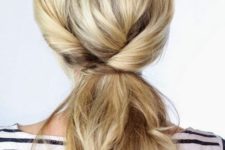 layered ponytail for long hair