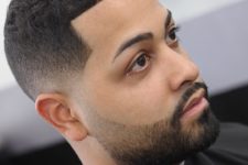 05 a skin fade line up looks very neat and sleek on thick hair