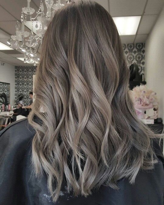 ashy cool tone brown with light waves is a beautiful idea to try right now