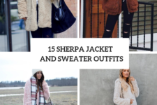 15 Cozy Outfits With Sherpa Jackets And Sweaters