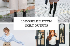 15 Wonderful Outfits With Double Button Skirts