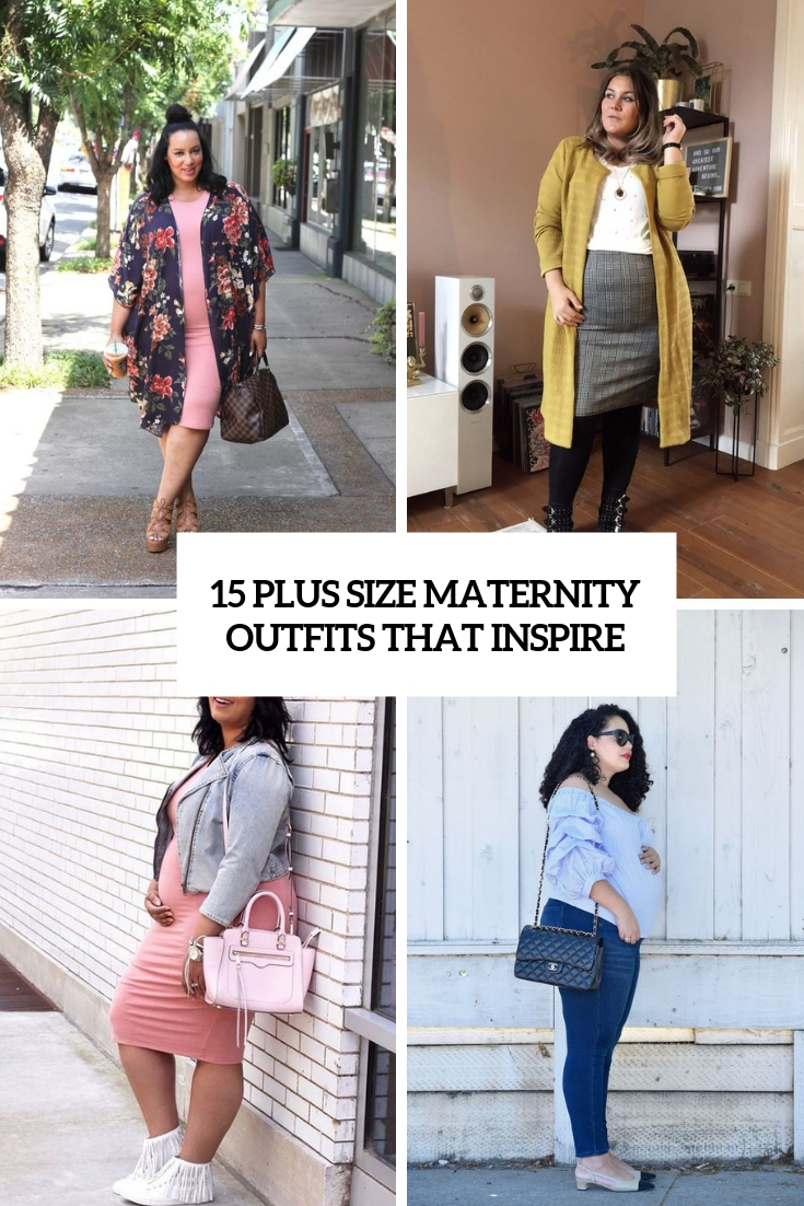 15 Plus Size Maternity Outfits That Inspire