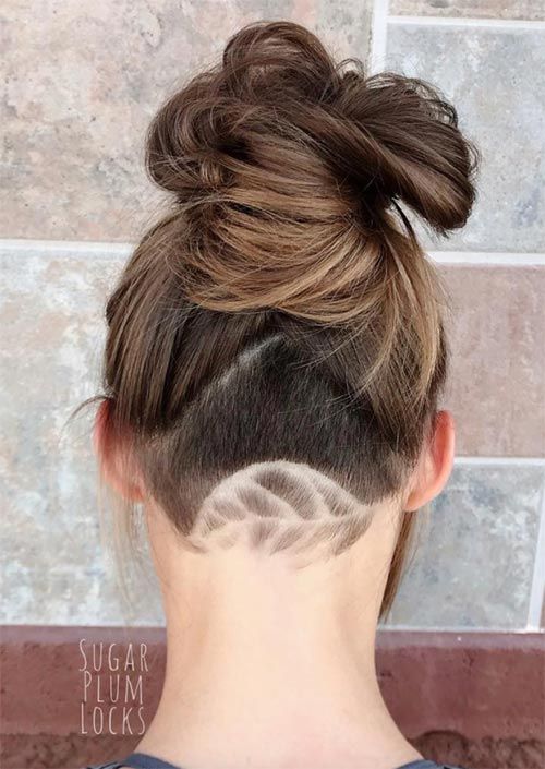 try various patterns or tattoos on your head rocking long hair and shaving